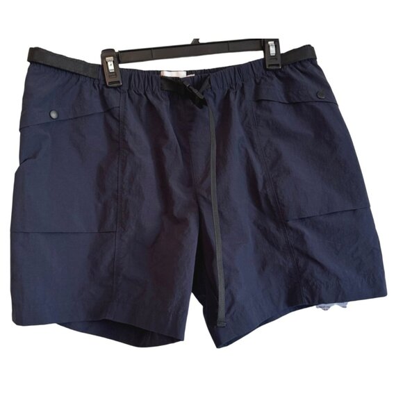 Topman Shorts Navy Size 38 Pockets Elastic Waist Polyamide NWT 7" Inseam - Picture 5 of 7